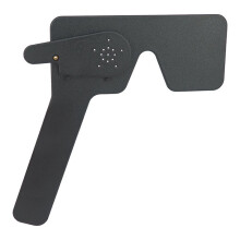 Professionele Oogheelkundige Lorgnette 17 Pinhole Zwarte Plastic Zichttest Oogoccluder