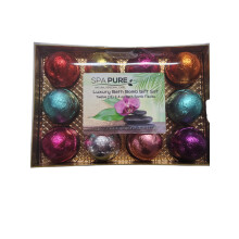 Badebomben Geschenkset für Frauen mit 12 Folien verpackten 2,5 oz Badebomben, ideal für trockene Haut, Geschenk für Mama, Lehrer, Freundin