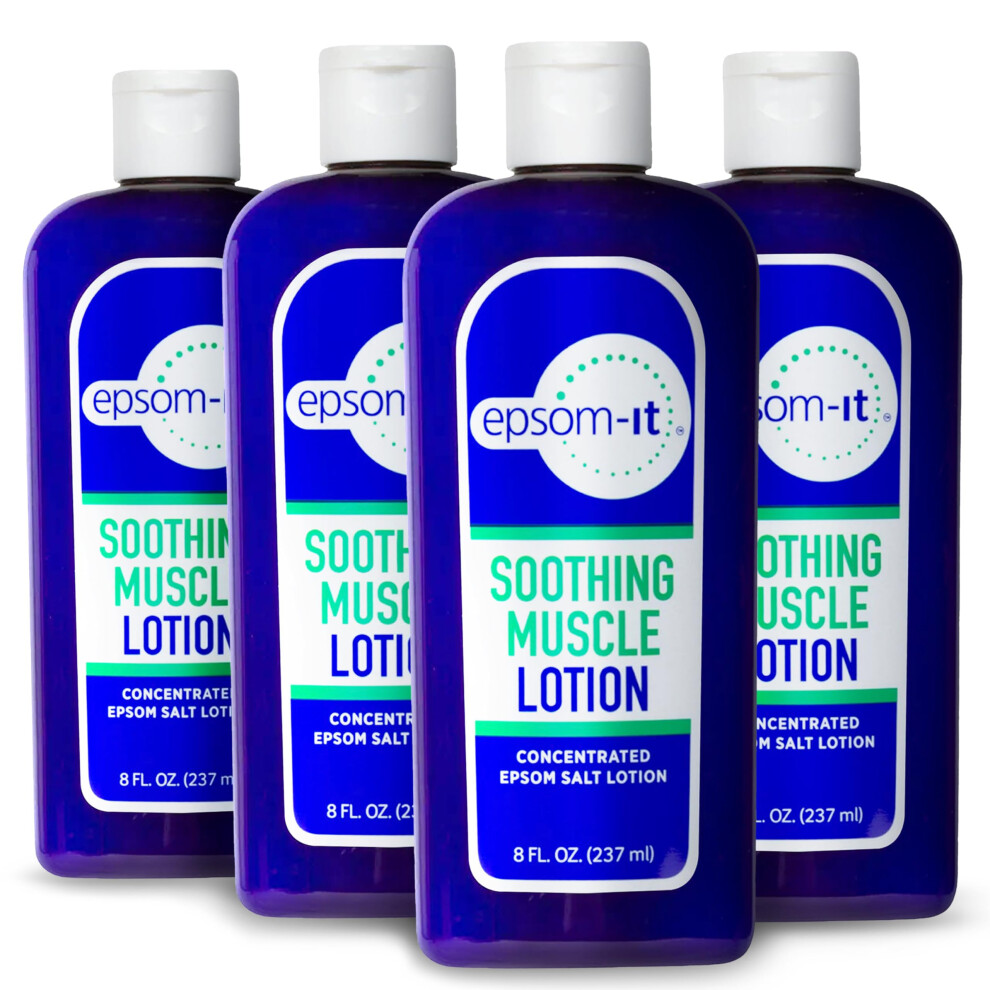 Epsom-It Cream Soothing Muscle Lotion - Epsom Salt Magnesium Sulfate Arnica For Muscle Stiffness, Discomfort, Topical Magnesium Lotion, Leg Cramps,Kne