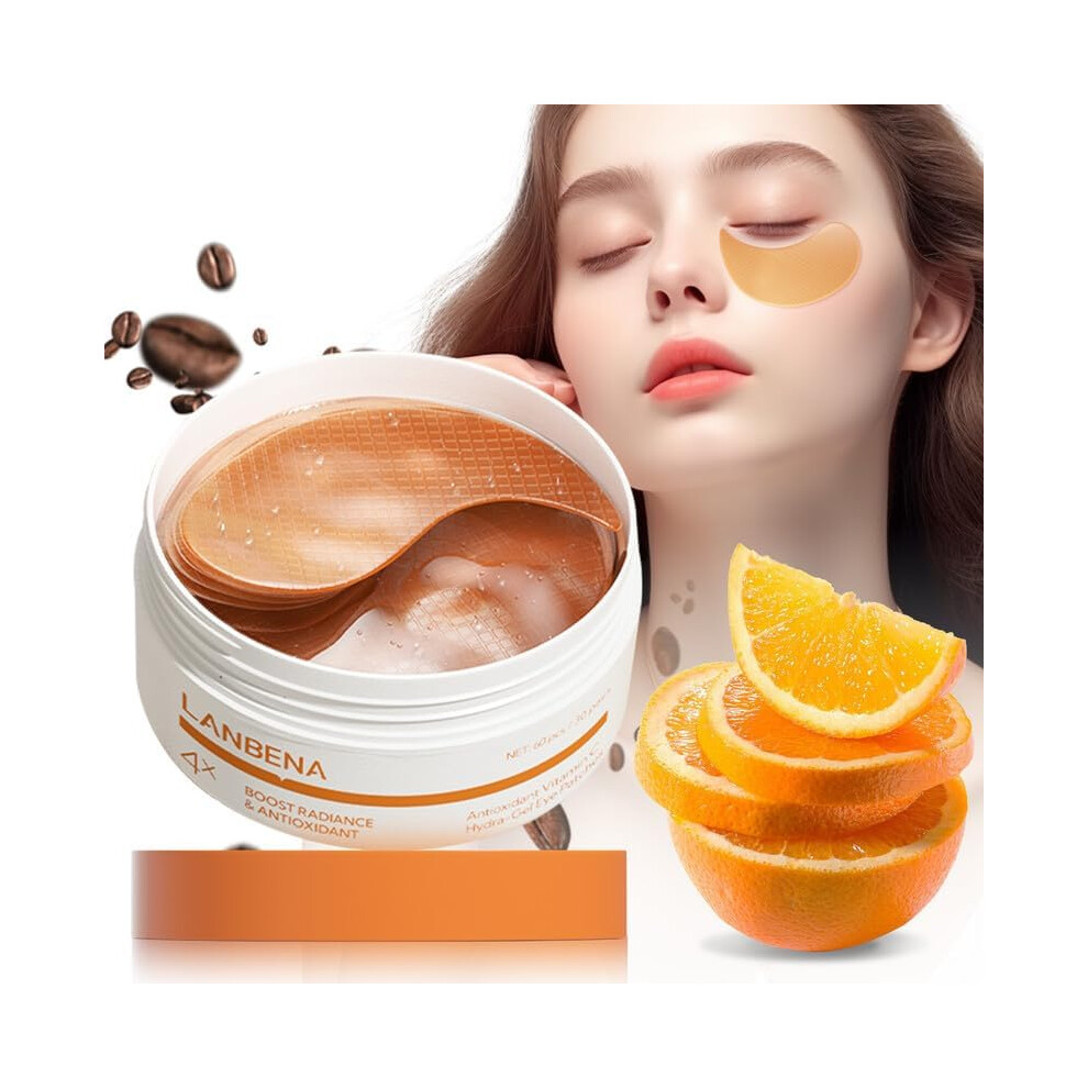 Dark Under Eye Patches 30 Pairs With Caffeine And Niacinamide, Hydrating Collagen Eye Masks For Circles And Puffiness