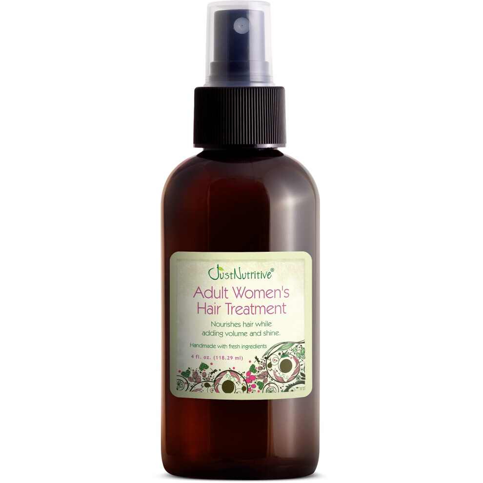 Just Nutritive Adult Women's Hair Treatment Oil, Nourishing And Strengthening, 4 Oz, Liquid, Sls And Chemical Free, Ideal For Thinning Hair And Hair L