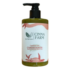CinnaFarm Conditioner, uit extract van kaneelbladeren, herstelt en voedt alle haartypes, vrij van geurstoffen