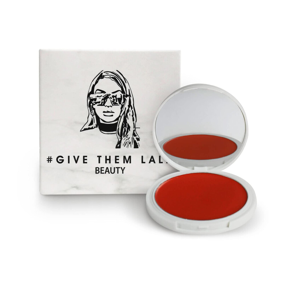 Give Them Lala Soft Coral Cream Blush, Brand New By - Ultra-Blendable Cream Blush For Cheeks- Natural Creamy Makeup Blush- Cruelty-Free Pigmented Cheek