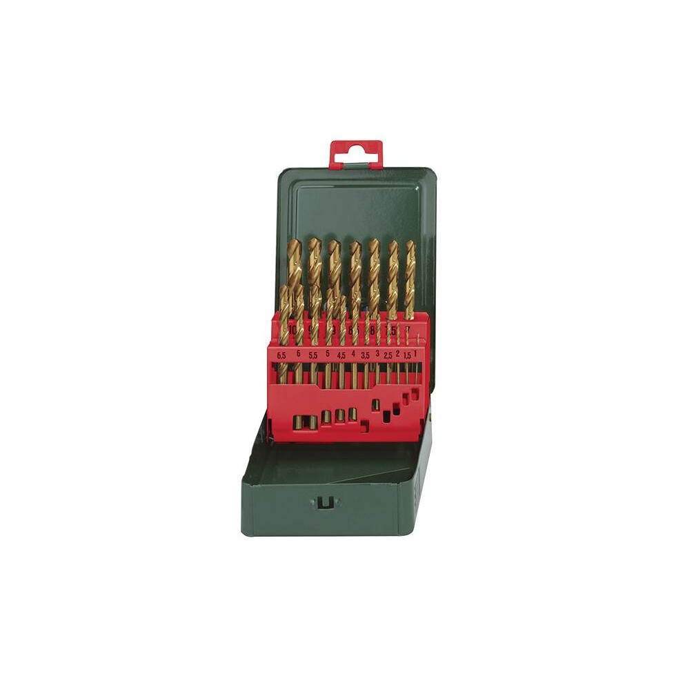 Metabo Hss-Tin Drill Bit Set, 19 Piece Grey