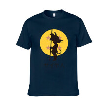 (Navy, 2XL) Ball Womenmen Dragon Z Vegeta Letters Print Casual Tshirt Short Tee Sleeve Top