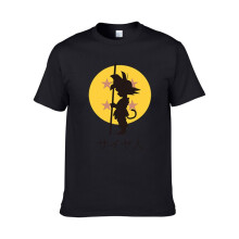 (Black, 2XL) Ball Womenmen Dragon Z Vegeta Letters Print Casual Tshirt Short Tee Sleeve Top