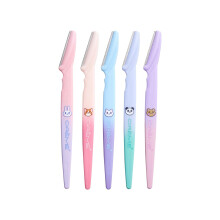 The Crème Shop Fuzzy Friends Dermaplaning-Rasierer | Gesichtsrasierer für Frauen | 5er Pack
