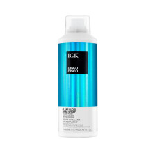 IGK Disco Disco Spray Brillo Transparente | Tamaño Completo + Viaje | Spray Acabado Ligero y Brillante | 5.3 + 2.1 oz (Paquete de 2)