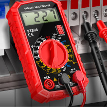 Multimètre numérique 4000 counts NCV Voltmètre, Ohmmètre AC/DC pour maison, voiture, industrie