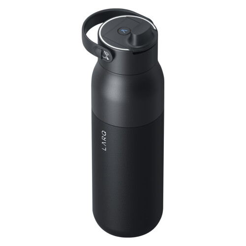 (One Size, Solid Black) Larq PureVis 1000ml Water Bottle