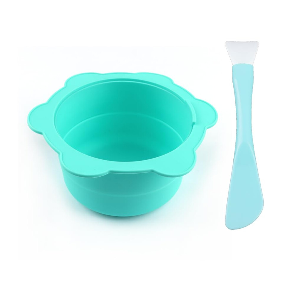 Koenweeni Replacement Pot Set For Wax Warmer Removable Silicone Waxing Facial Mask Mixing Bowl And Non-Stick Spatulas Home Hair Removal Sticks Reusable Wax Heat