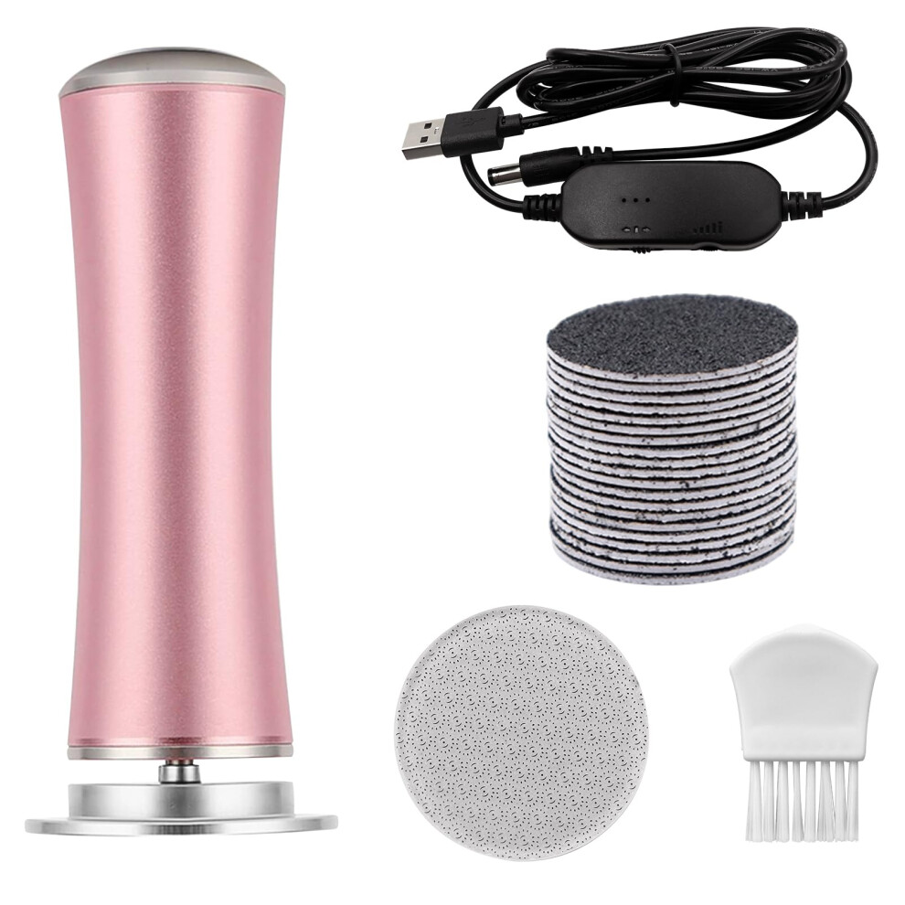 Eleven Ever Electric Callus Remover, Foot File Pedicure Tool(Speed Adjustable) With Recyclable Glass Grinder And 20Pcs Replacement Sandpaper Disk For