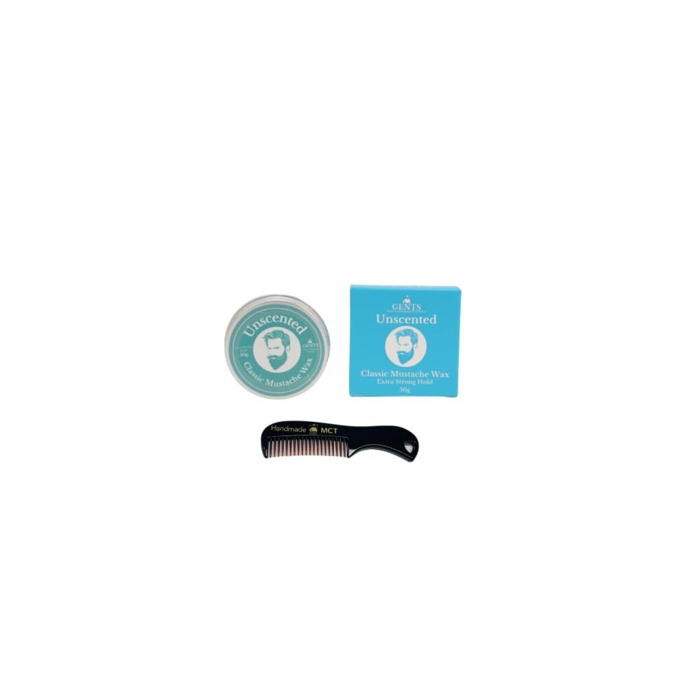 G.b.s Strong Hold Unscented Mustache Wax, Easy Application, Restyleable, Long Lasting Hold With Styling Comb (1.7 Oz) (Pack Of 1, Unscented)