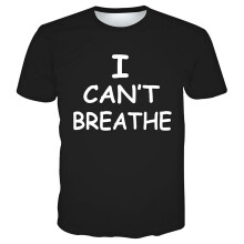 (Black 2, XL) I Cant Breathe Menwomen Tshirt 3d Printed Tshirt Casual Short Tee Sleeve Tops