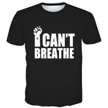 (Black 1, M) I Cant Breathe Menwomen Tshirt 3d Printed Tshirt Casual Short Tee Sleeve Tops