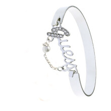 (Silver) Hand Accessories Metal Chain Jewelry Letter Alloy Bracelet Crystal With Pendant