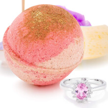 Bauble Bomb Frosted Cranberry Bliss Schmucküberraschung Deluxe XL 9 oz Badebombe