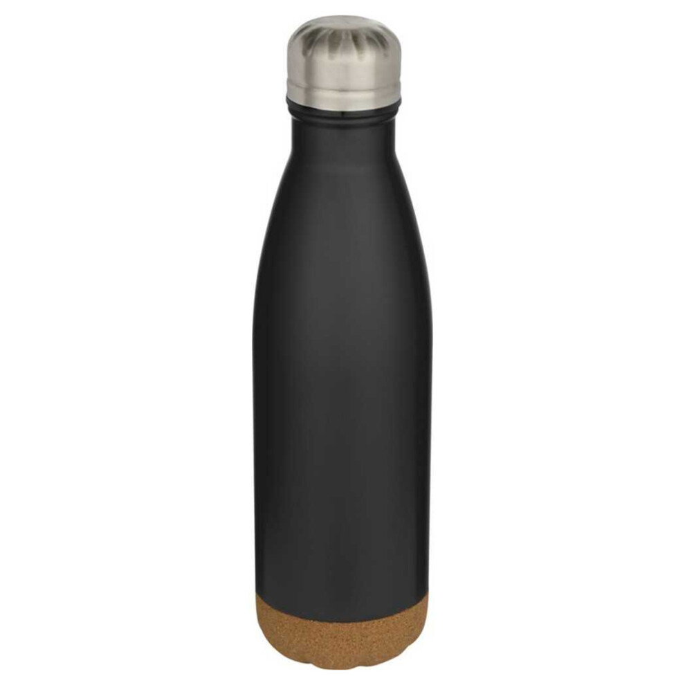Floso (One Size, Solid Black) Cove Cork Double Wall 500Ml Insulated Water Bottle