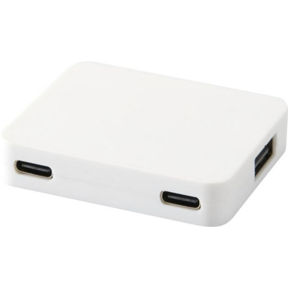 (One Size, ) Floso Gaia Recycled Plastic Usb Hub White