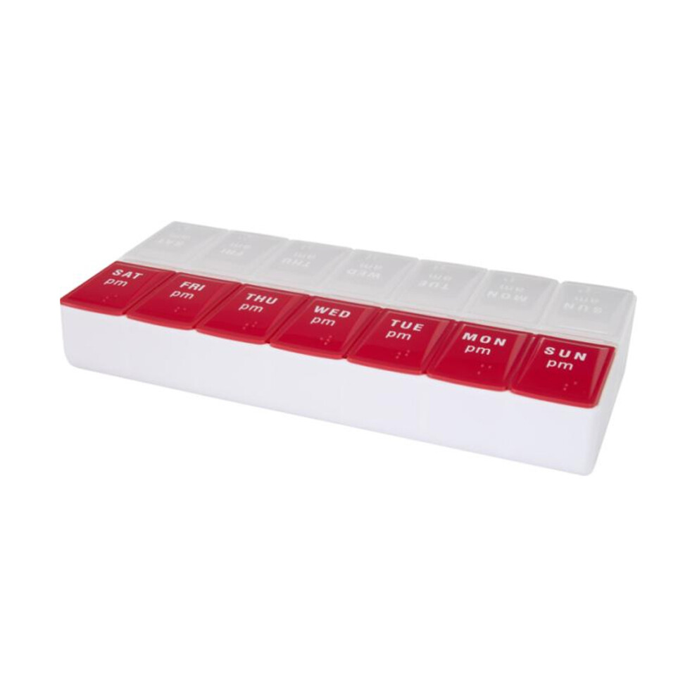 Floso (One Size, Red) Cycle 7-Day Am/Pm Multi-Vitamin Medicine Box