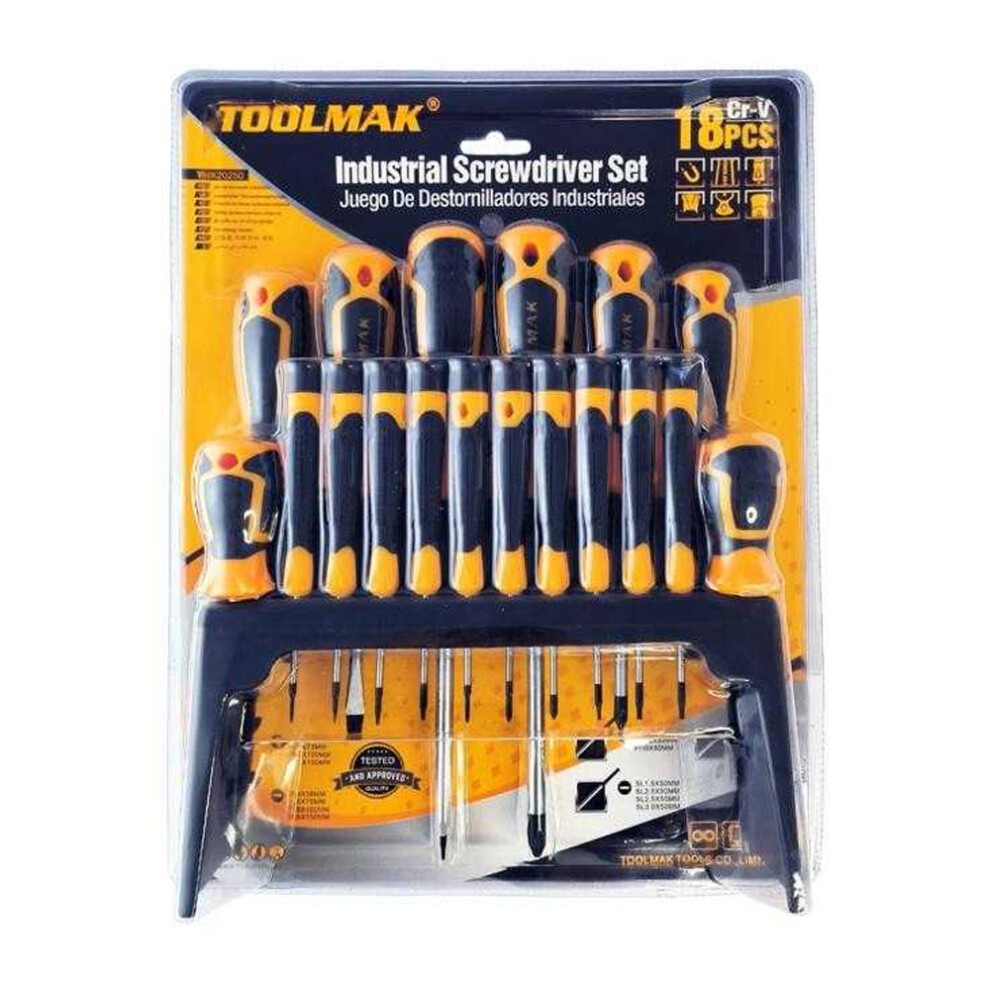 Toolmak Screwdriver Set (Pack Of 18) 5063884015053