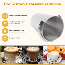 Copo Doseador de Café em AçO InoxidáVel MáQuina de Moagem de FeijãO para MáQuina de Café Expresso de 58 Mm Copo Doseador-B