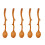 5 Pcs Japanese Style Beech Spoons,Branch Shape Long Handle Scoop,Coffee Stirring Spoon,Tableware 1