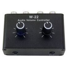 W-22 Passive Stereo Volume Audio Adjustment Controller Left and Right Channel Independent Adjustment