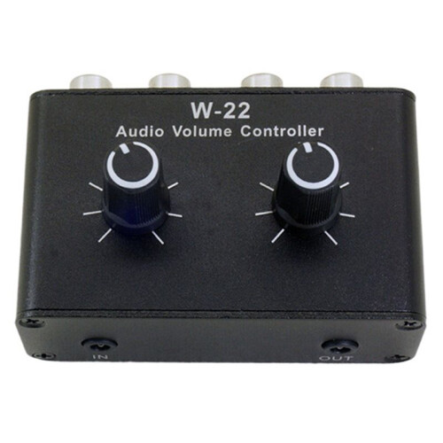 W-22 Passive Stereo Volume Audio Adjustment Controller Left and Right Channel Independent Adjustment