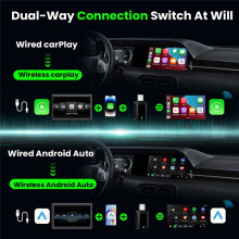 Bekabelde Naar Draadloze CarPlay & Android Auto 2-in-1 Dongle 2.4/5G Wifi 5.0 voor Bekabelde CarPlay Android Auto'S