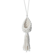 Boho Macrame Air Plant Hanger Tillandsia Opknoping Mand Touw Houder Bloem Home Decor (10CM)