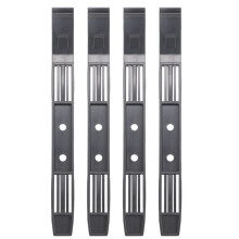 2 Pair Hard Drive Rails Chassis Cage Accessories Drive Bay Slider Plastic Rails for 3.5 to 5.25 Hard Drive Tray Caddy