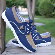 (DarkBlue,42)New Mens Sports Shoes Fashion Breathable Casual Athletic Sneakers Running Shoes