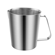 MäTkopp i Rostfritt StåL med Handtag och HäLlläPp, Metallkanna med Oz- och ML-MäRkning, 16OZ/500ML, Kanna
