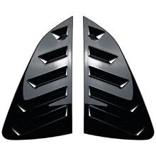 Car Bright Black Rear Window Louver Shutter Cover Trim for Mk6 2018-2023