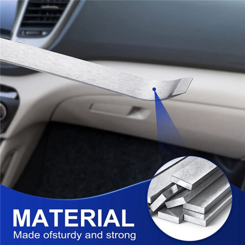 2 Panel Removal Tools Sheet Metal Skin Wedge Auto Tool  Decorative Tool , Silver 2