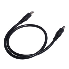 Cable de alimentación de CC 49,2 ft, doble macho, cobre púrpuro
