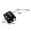 Metal Timer Lock USB LCD Display Metal RecarregáVel EletrôNico Cadeado Multi-Function Preto 4