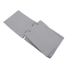 Cuaderno de bocetos de tela en blanco - 12 páginas, lino gris