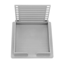 Haftnotizhalter mit Schablonenrahmen 3x3 Zoll Grau