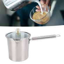 Jarra para espumar leche 700 ml acero inoxidable mango largo para preparar café y té