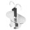 Cafetera de doble cabeza de 100ml de aluminio 16.5x7cm 15