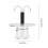 Cafetera de doble cabeza 100 ml 16,5x7 cm plateado 2