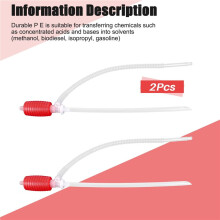 2Pcs Universal Fuel Transfer Siphon Pump - Large Squeezing Syphon for Lawn Mowers & Manual Pumping Petrol, Water,Alcohol