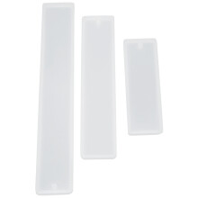 12 PçS/Conjunto Molde Retangular de Silicone para Marcadores FaçA Você Mesmo Molde de Marcadores para Fazer Joias de Resina EpóXi