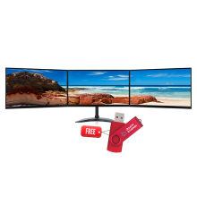 Triple monitor (24"x3)72" HDMI full HD 1920x1080 - Refurbished