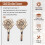 2Pcs Metal Rose Flower Curtain Tie Back Tieback Holders Wall Hooks Decor 2