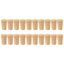 20Pcs/Lot Natural Wood Corks Wine Stopper Wood Bottle Stopper Cone Type Wine Bottle Corks Plug Sealing Cap Beer Bottle Corks