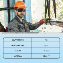 1pc Solar Powered Auto Darkening Welding Mask Helmet Goggles Glasses Arc Anti-shock Lens For Eye Protection