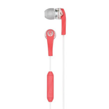 Skullcandy Wink'd Women's Earbuds in Mash-up Clear Coral With Mic S2IKHY-476